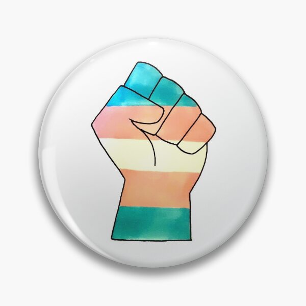 Item preview, Transgender Pride Fist  designed and sold by kdm-art.