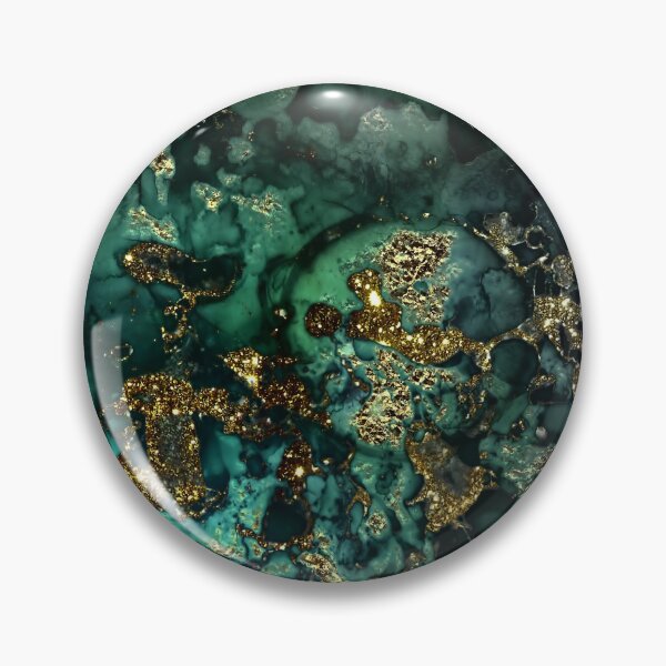 Item preview, Gold Indigo Faux Malachite Marble designed and sold by MysticMarble.