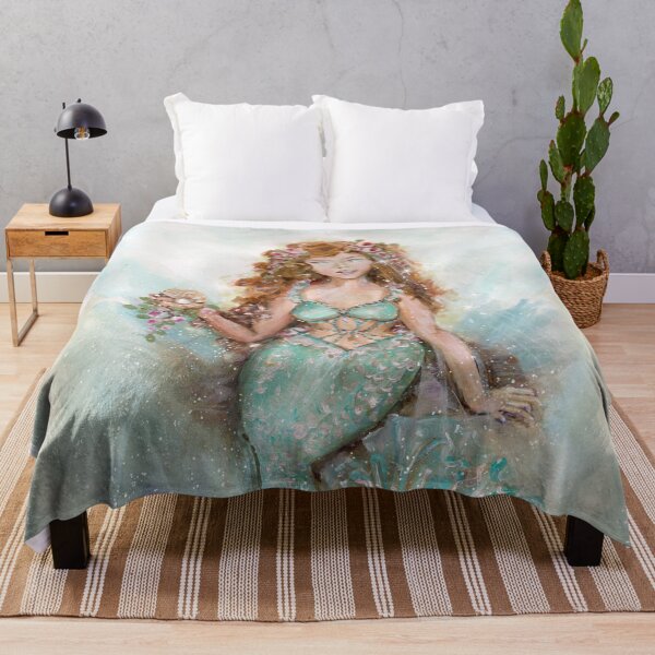 Item preview, Hidden Treasure Mermaid Siren Aqua designed and sold by myroses.