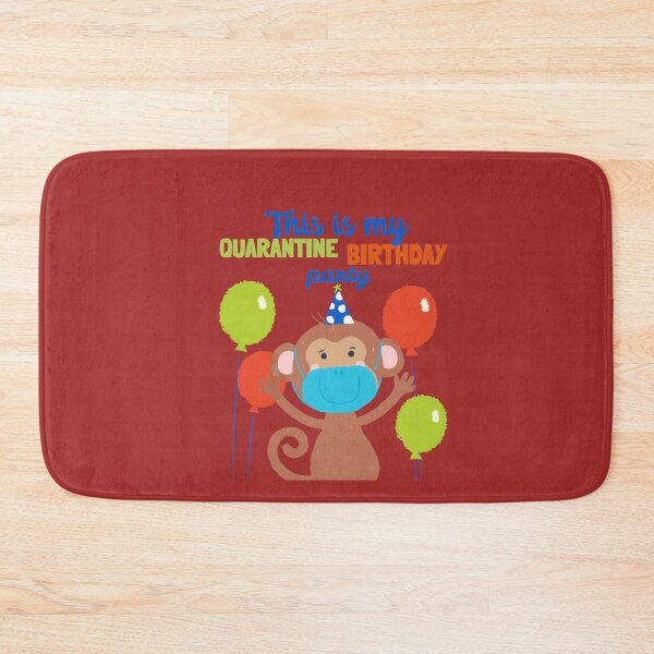 Item preview, This is my quarantine Birthday Party- for kids/ monkey and balloons designed and sold by EvaWolf.