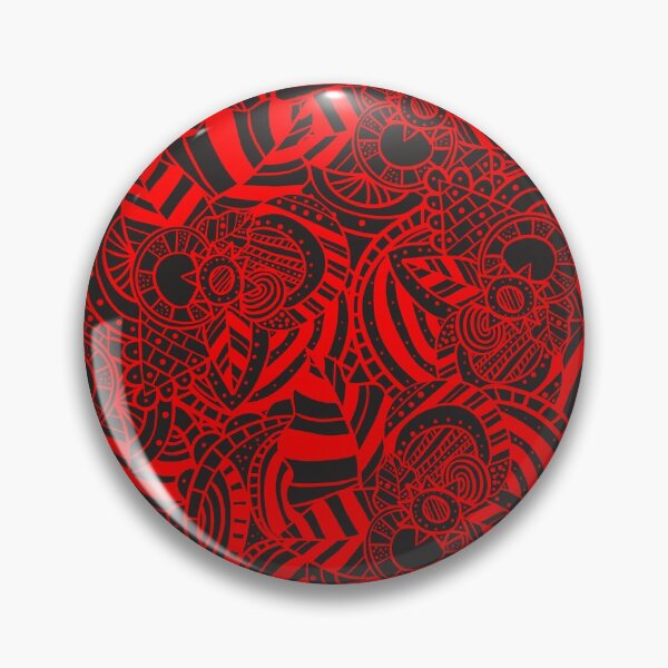 Item preview, Floral confuso negro / rojo designed and sold by Randoprint.