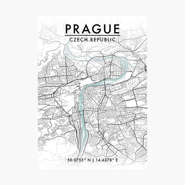 Artikel-Vorschau von Prager Stadtplan, designt und verkauft von JLCDesign.