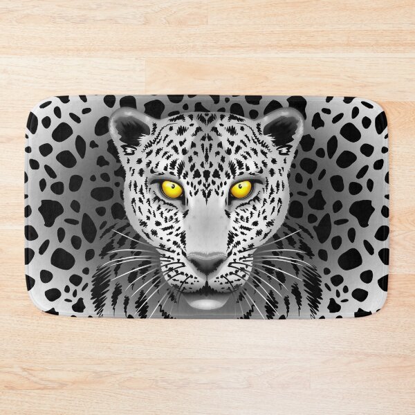 Item preview, White Leopard with Yellow Eyes designed and sold by BluedarkArt.