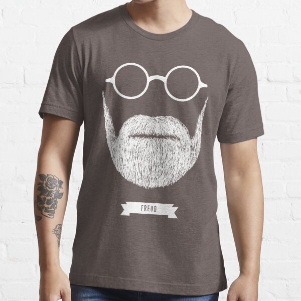 Beards with Glasses – Sigmund Freud in White Essential T-Shirt