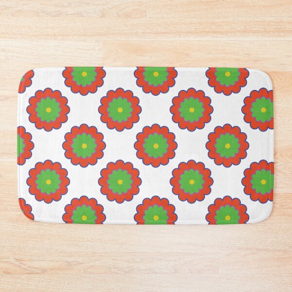 Item preview, Blue Red Green Yellow Flower Like Pattern Design designed and sold by MimsTees.