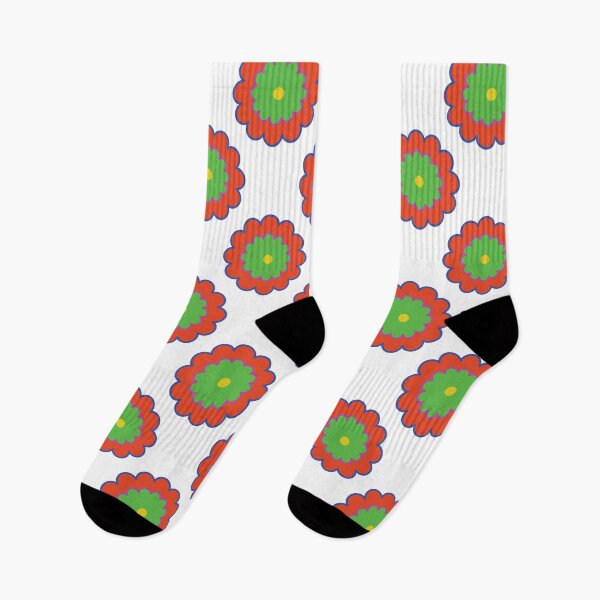 Item preview, Blue Red Green Yellow Flower Like Pattern Design designed and sold by MimsTees.