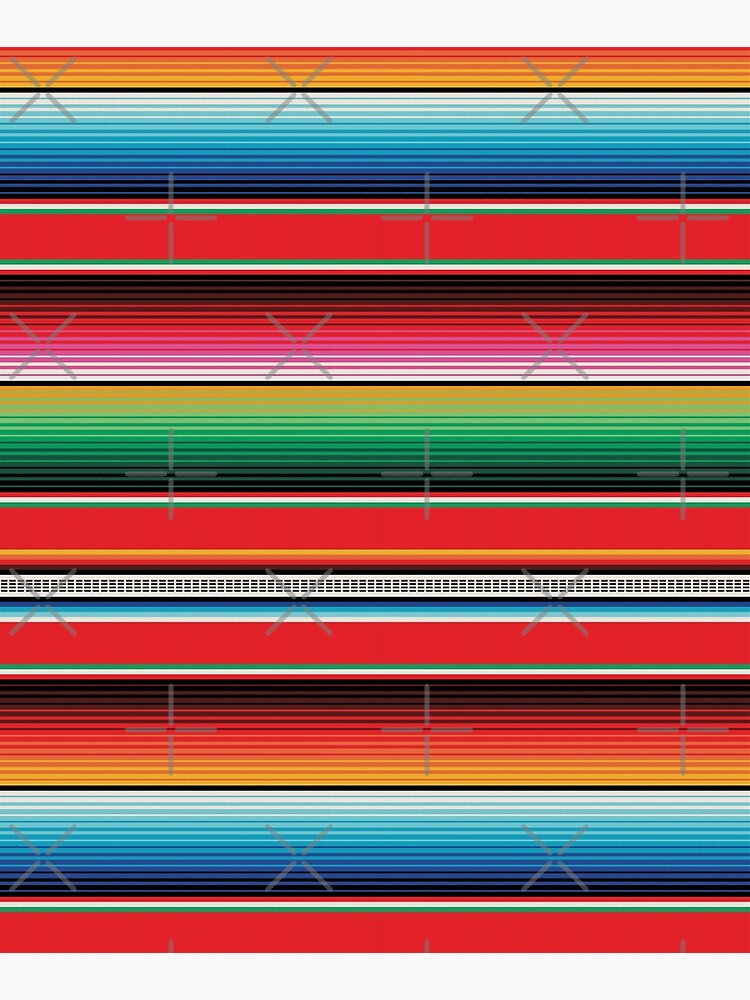 "Serape Mexican Blanket Striped Pattern" Mounted Print by ...