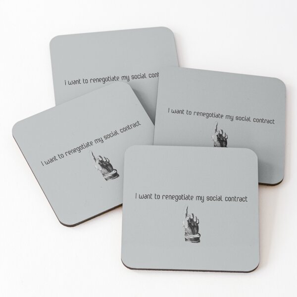 Item preview, I want to renegotiate my social contract designed and sold by Blacklinesw9.