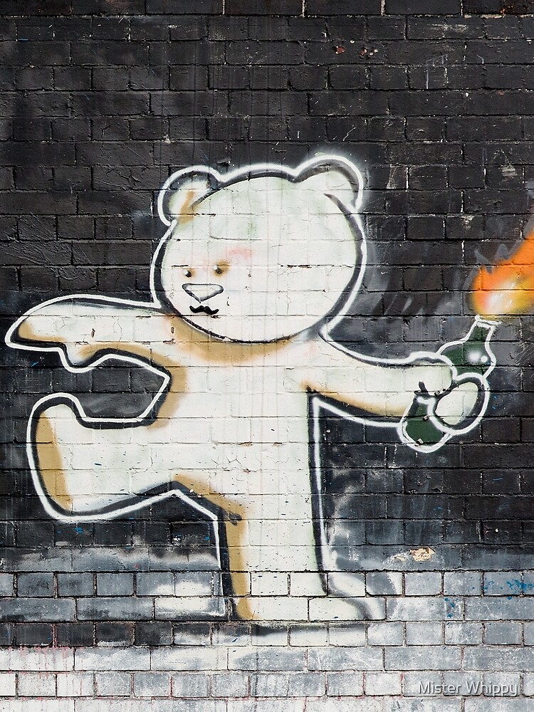 "Banksy Bear" Tshirt by Burniston67 Redbubble