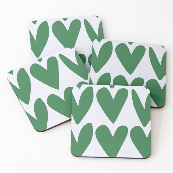Item preview, green hearts designed and sold by cwalter.