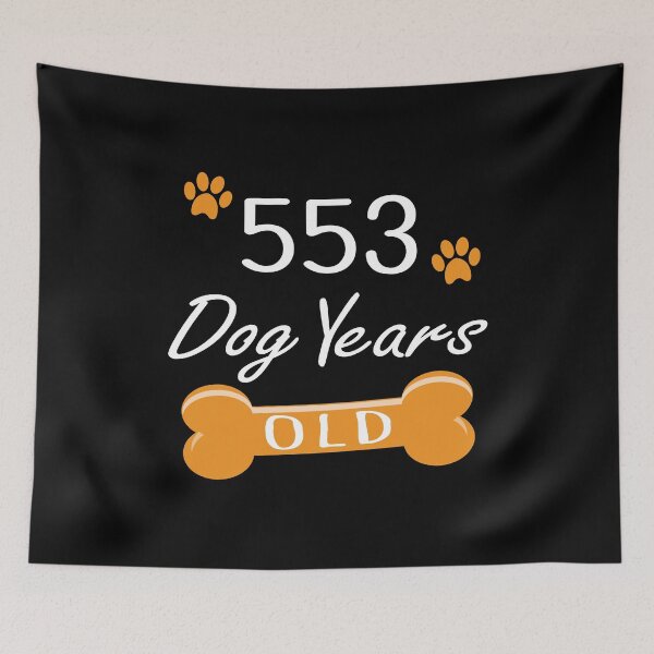 Item preview, 553 Dog Years Old Funny 79th Birthday Puppy Lover graphic designed and sold by Grabitees.