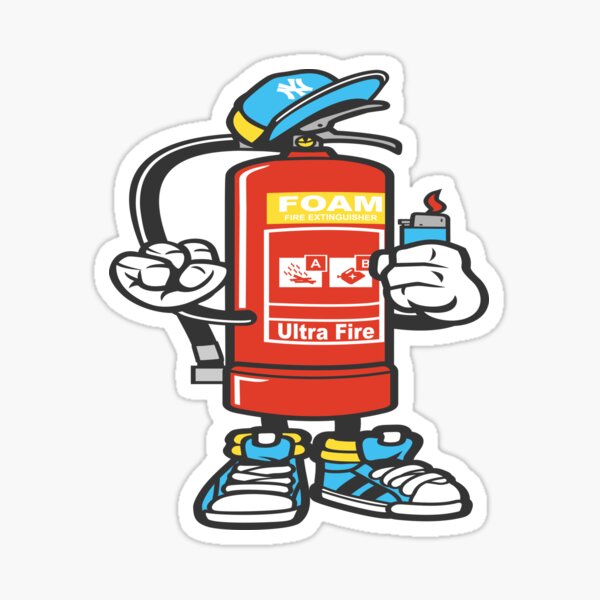 Fire Extinguisher Stickers Redbubble