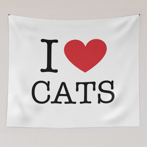 Item preview, I Love Cats - I Heart Cats designed and sold by AleksanderLamek.