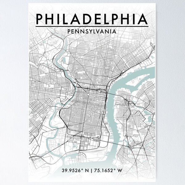 Item preview, Philadelphia City Map designed and sold by JLCDesign.