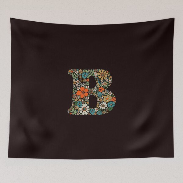 Item preview, Hippie Floral Letter B designed and sold by zeljkica.