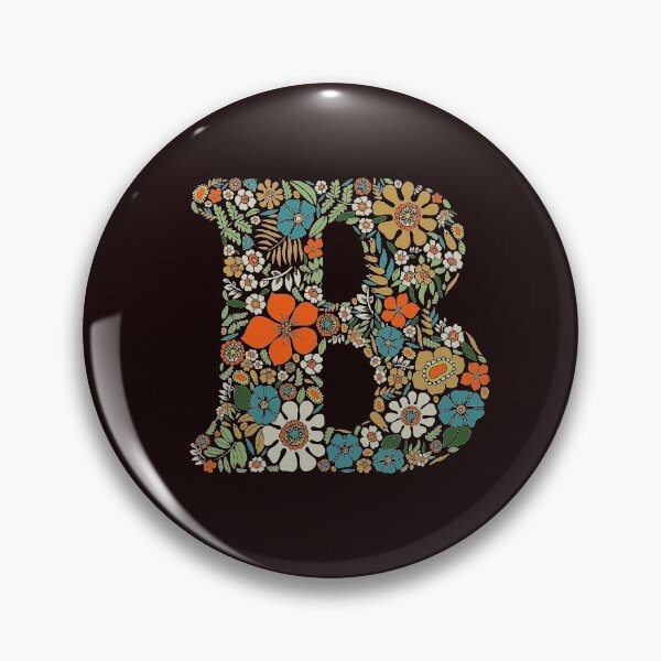 Item preview, Hippie Floral Letter B designed and sold by zeljkica.