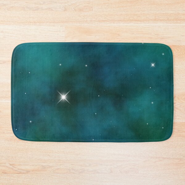 Item preview, Green Blue and Teal Galaxy With Stars Abstract designed and sold by WiseWitch.