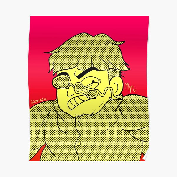 Oliver Tree Pero en amarillo Póster