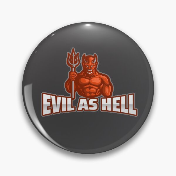 Item preview, Evil as hell logo designed and sold by Delicarte.