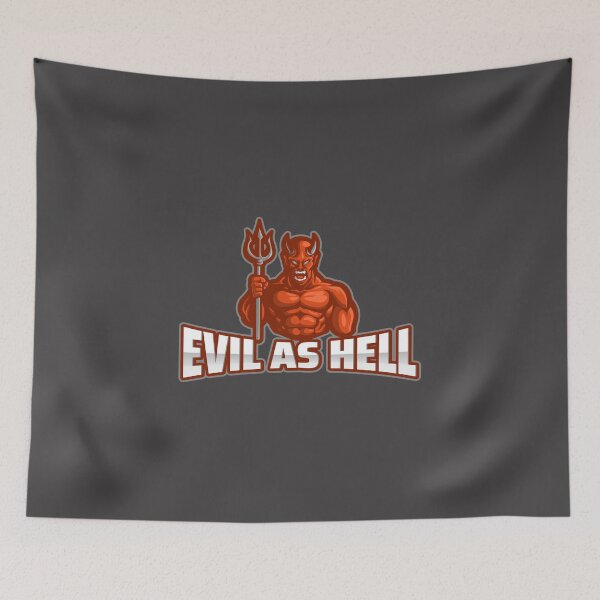 Item preview, Evil as hell logo designed and sold by Delicarte.
