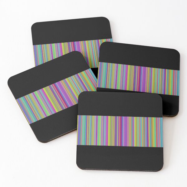 Item preview, Modern Barcode Blue Green Pink Purple Stripe designed and sold by simpsonvisuals.