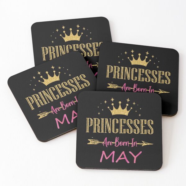 Item preview, Princesses Are Born In May Cute Girls Birthday Party design designed and sold by Grabitees.