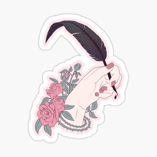 Crafty Witch: Quill Sticker