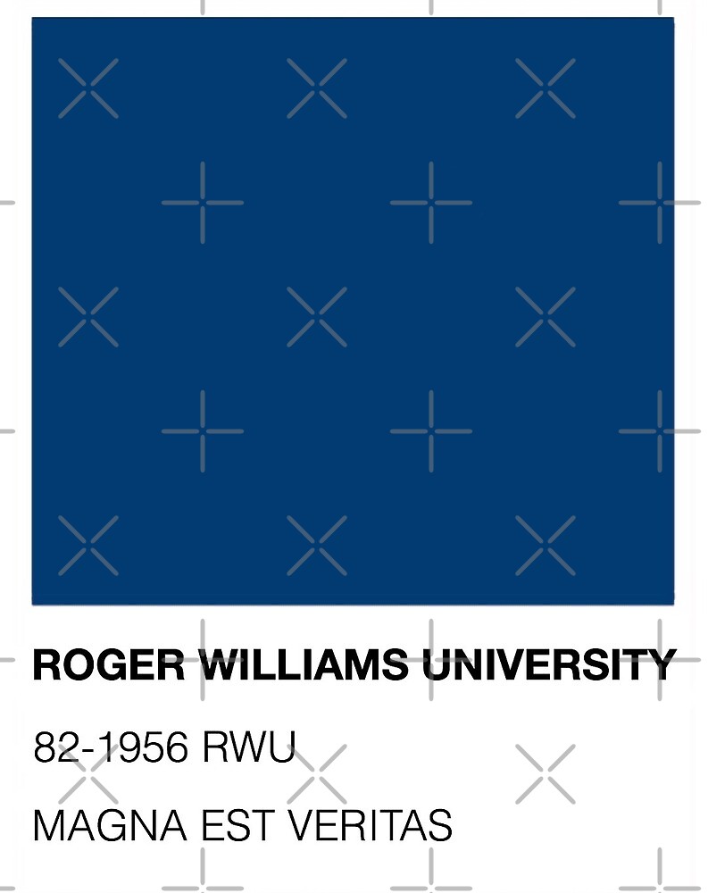 "Roger Williams University Pantone Paint Card" by krh327 Redbubble