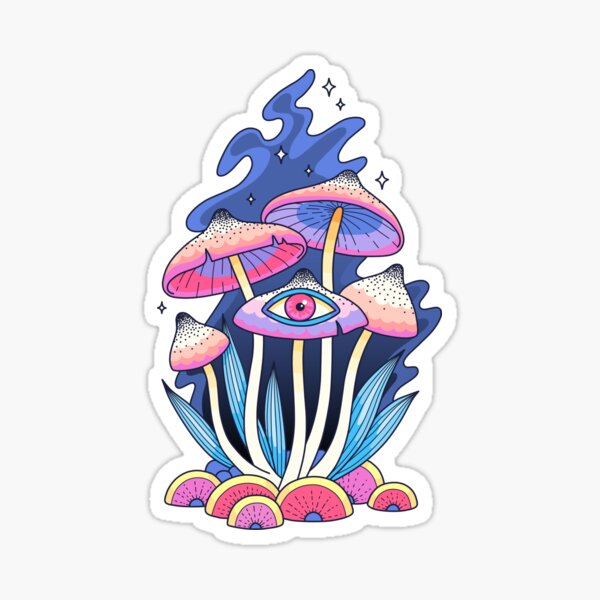 Mushrooms Sticker