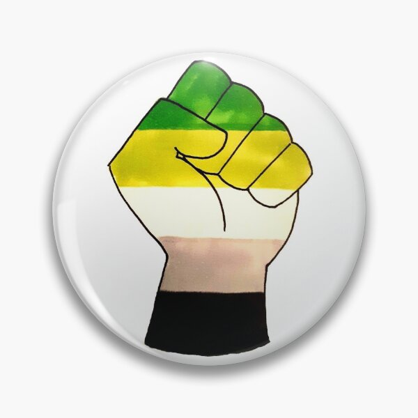 Item preview, Aromantic Pride Fist  designed and sold by kdm-art.