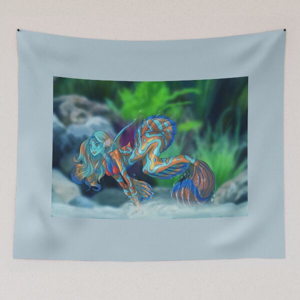 Item preview, Mandarin fish Mermaid designed and sold by laurenpanda12.