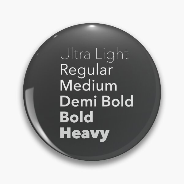 Item preview, Typeface Weights (White) | designed and sold by PixelsandPulp.