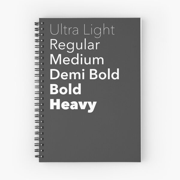 Item preview, Typeface Weights (White) | designed and sold by PixelsandPulp.