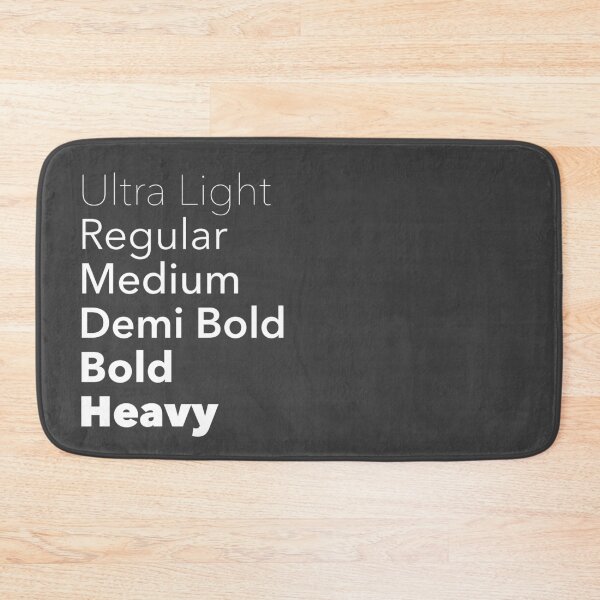 Item preview, Typeface Weights (White) | designed and sold by PixelsandPulp.