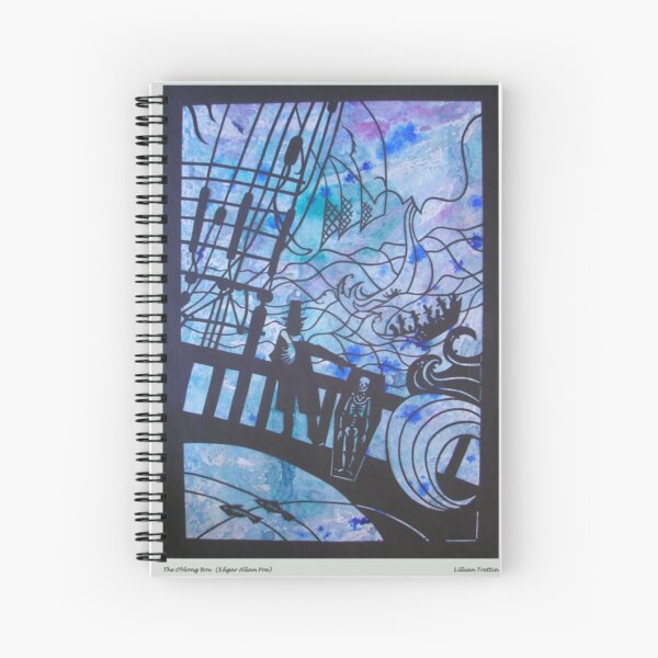The Oblong Box in Black Spiral Notebook
