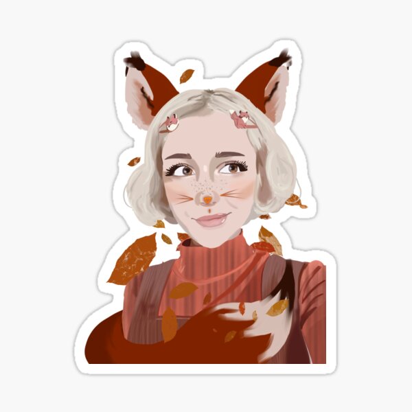 Fantastic Miss Fox Sticker