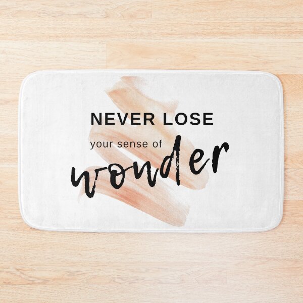 Item preview, Never Lose Your Sense of Wonder Watercolor Motivational Quote designed and sold by ArianaDagan.