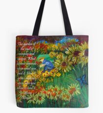 The Gardener with Text Tote Bag