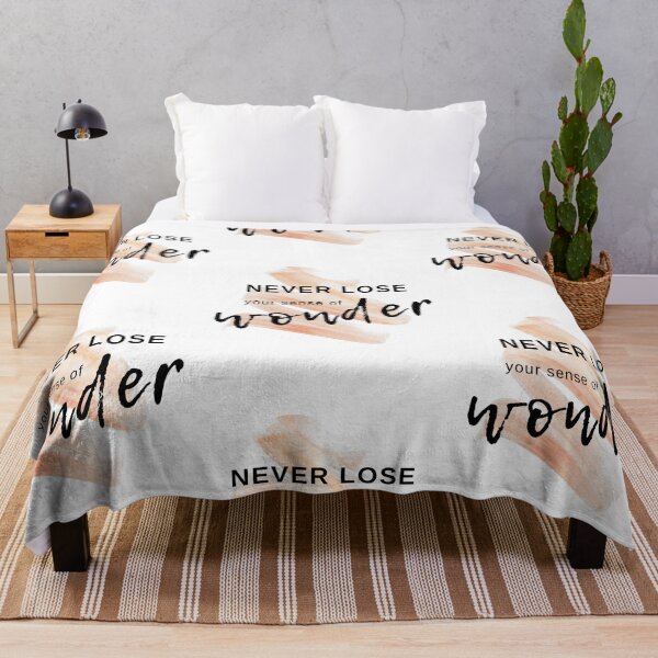 Item preview, Never Lose Your Sense of Wonder Watercolor Motivational Quote designed and sold by ArianaDagan.