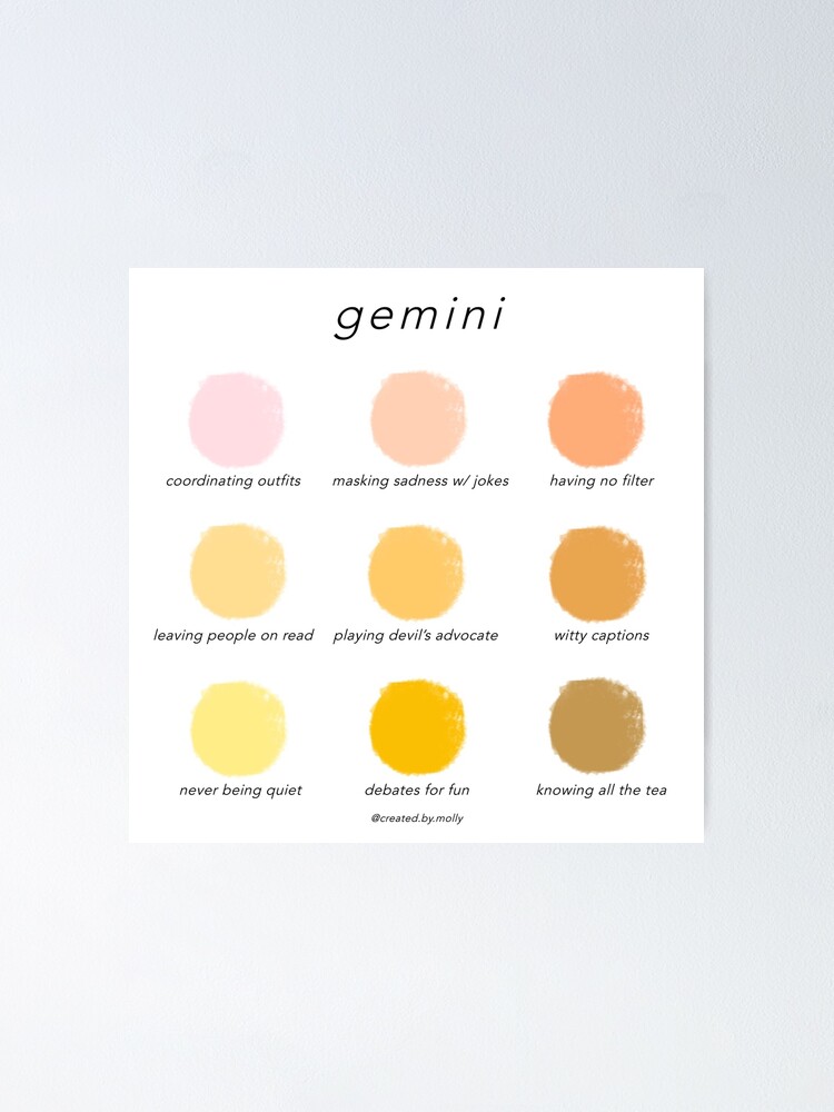 Gemini Color Chart