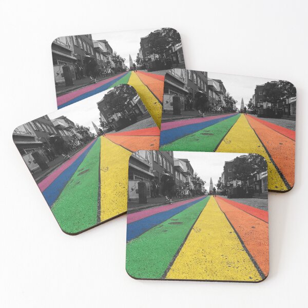 Item preview, Rainbow Street in Reykjavík designed and sold by ArtByAsh99.