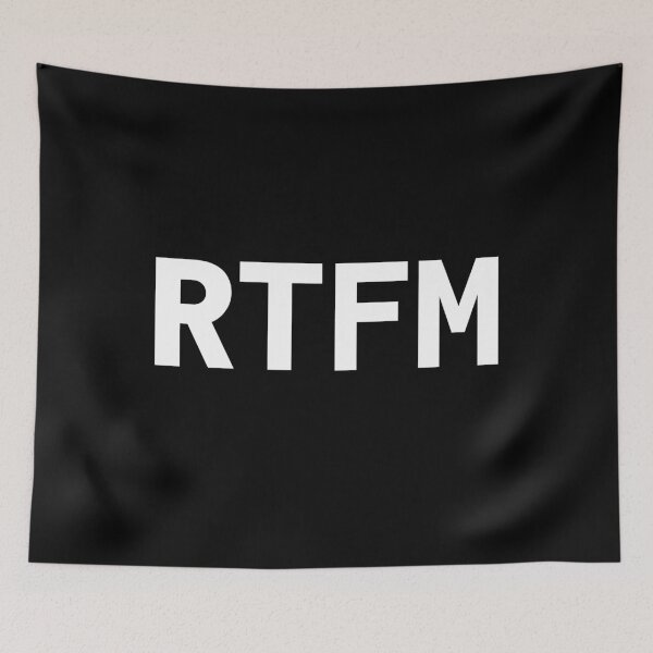 Item preview, RTFM designed and sold by jonnyhoff.