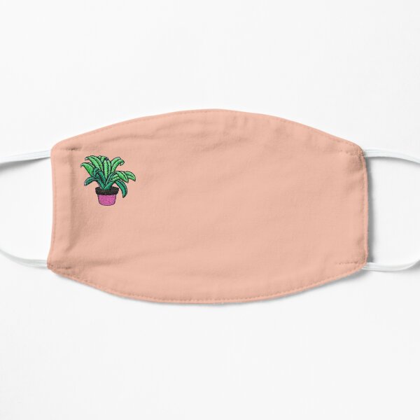 Cute Plant Mask in Peach Flat Mask