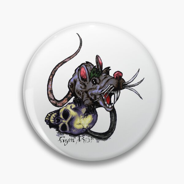 Item preview, Gym Rat with Kettlebell Skull designed and sold by VickyGood.