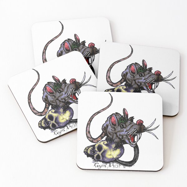 Item preview, Gym Rat with Kettlebell Skull designed and sold by VickyGood.