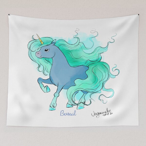 Item preview, boreal unicorn designed and sold by vayounettei.