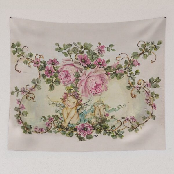 Item preview, Sweet Cherub and Pink Roses Shabby Chic  designed and sold by myroses.