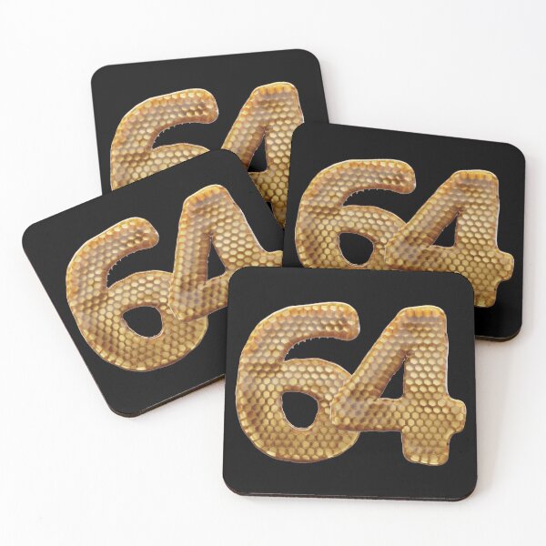 Item preview, 64 Number 3d Honey Numbers Font designed and sold by HelloFromAja.
