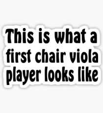 This Is What A First Char Viola Player - Funny Viola T Shirt Sticker