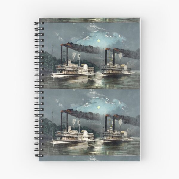 Item preview, A midnight race on the Mississippi - Currier & Ives - 1890 designed and sold by CrankyOldDude.